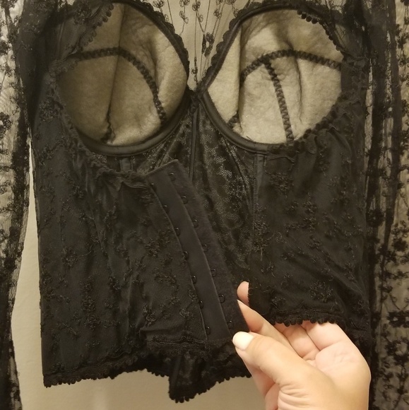 Only Hearts Lace Corset Bra Sz 36C Henri Bendel - Picture 3 of 8